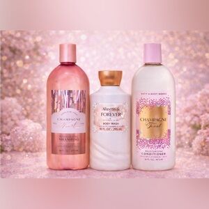 Bath & Body Works Champagne Toast, Always & Forever BodyWash Shampoo Conditioner